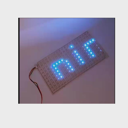 Flexible Transparent LED Display Screen – 200 RGB Addressable LEDs with 3-Pin Connector (Screen Only, Arduino Compatible)